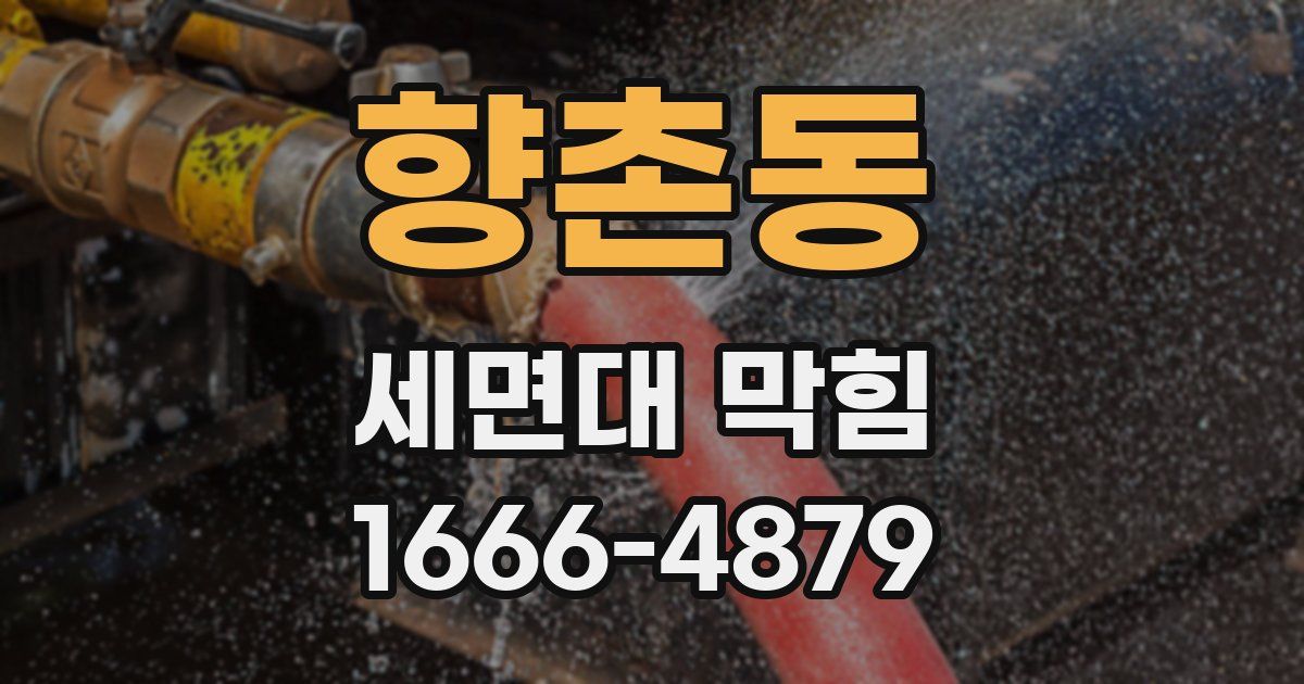 향촌동 세면대 막힘