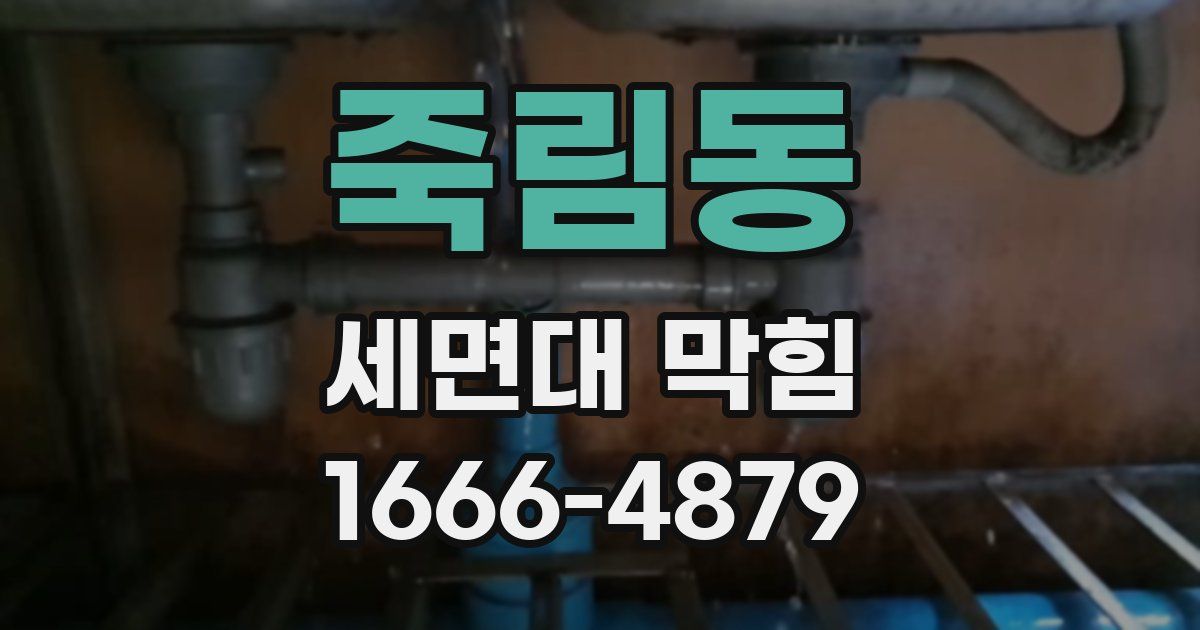 죽림동 세면대 막힘