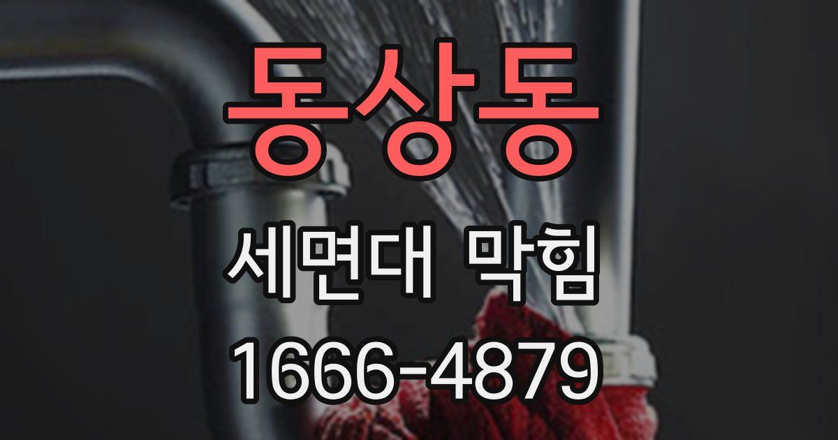 동상동 세면대 막힘