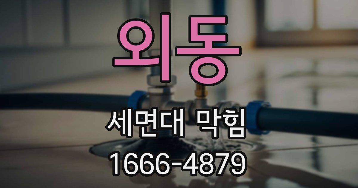 외동 세면대 막힘