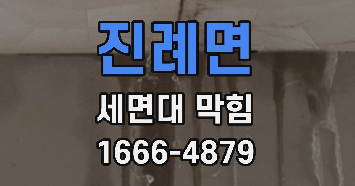 진례면 세면대 막힘