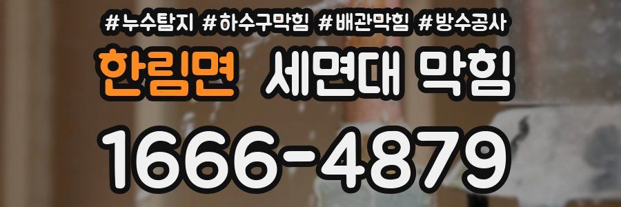 한림면 세면대 막힘