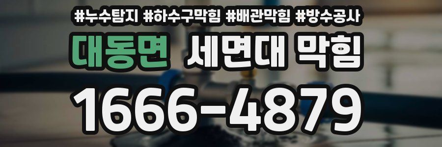 대동면 세면대 막힘