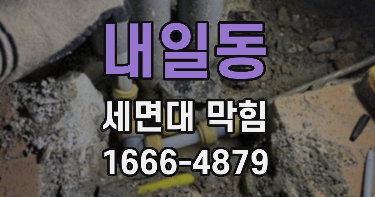 내일동 세면대 막힘