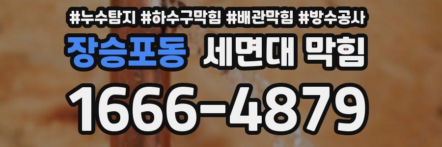 장승포동 세면대 막힘