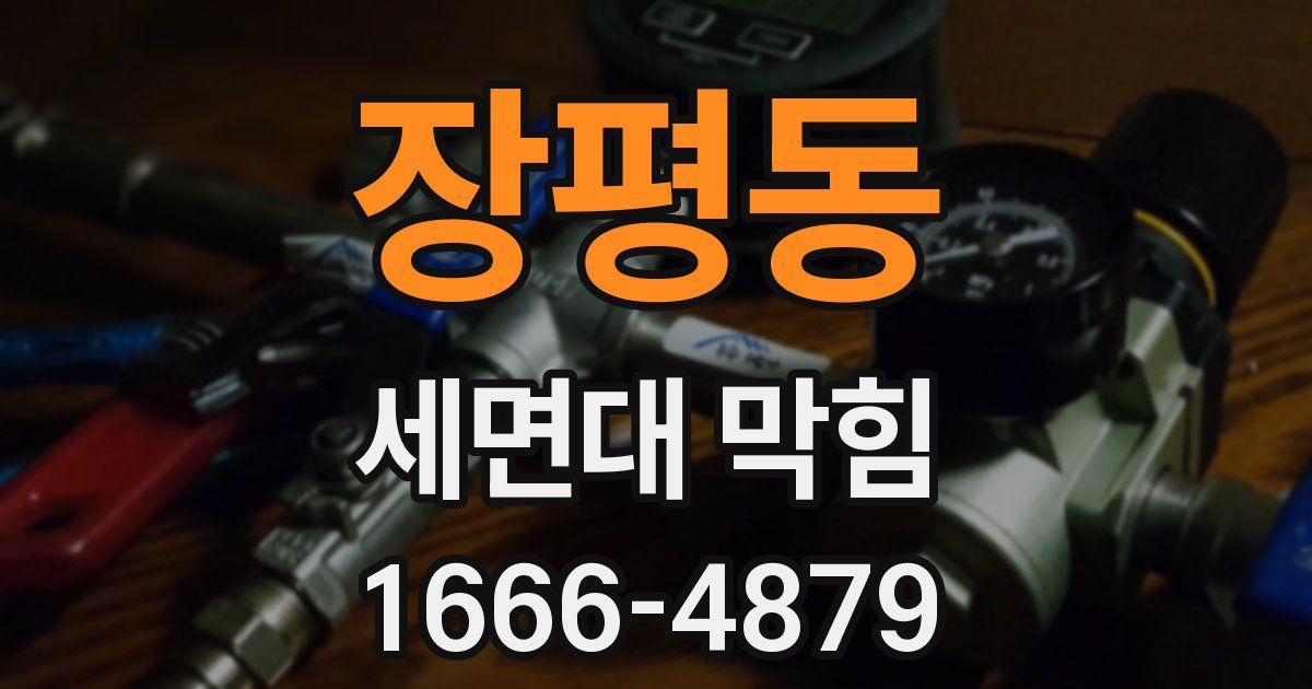 장평동 세면대 막힘