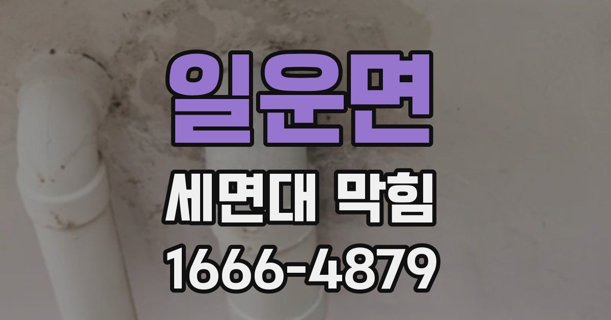 일운면 세면대 막힘