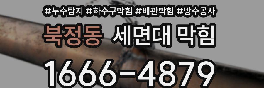 북정동 세면대 막힘