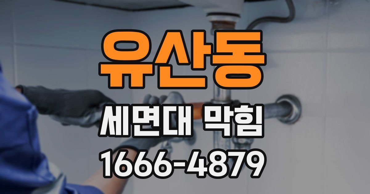 유산동 세면대 막힘