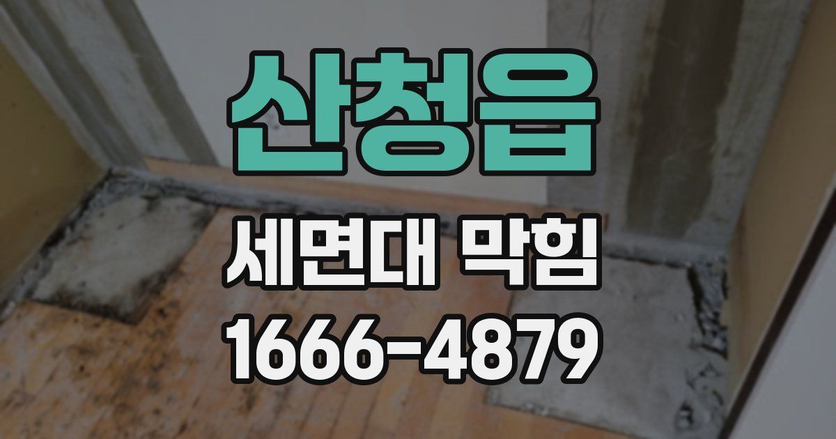 산청읍 세면대 막힘