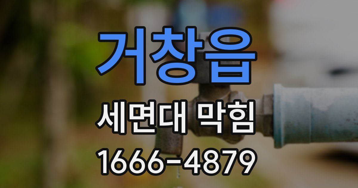 거창읍 세면대 막힘