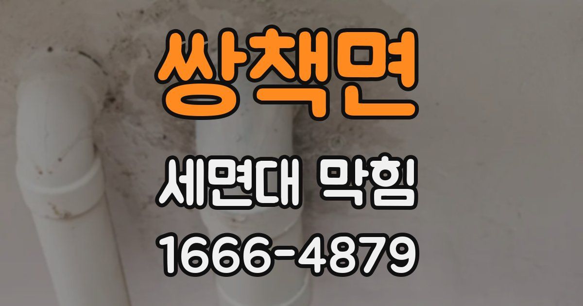 쌍책면 세면대 막힘