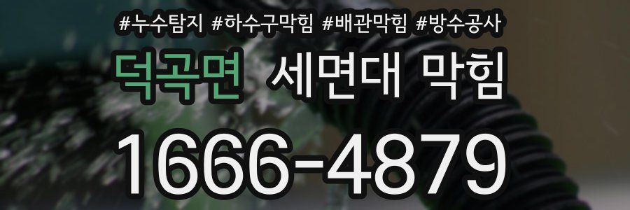 덕곡면 세면대 막힘