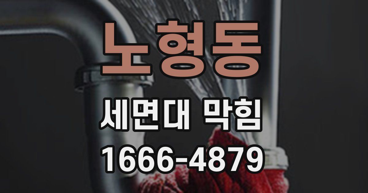 노형동 세면대 막힘
