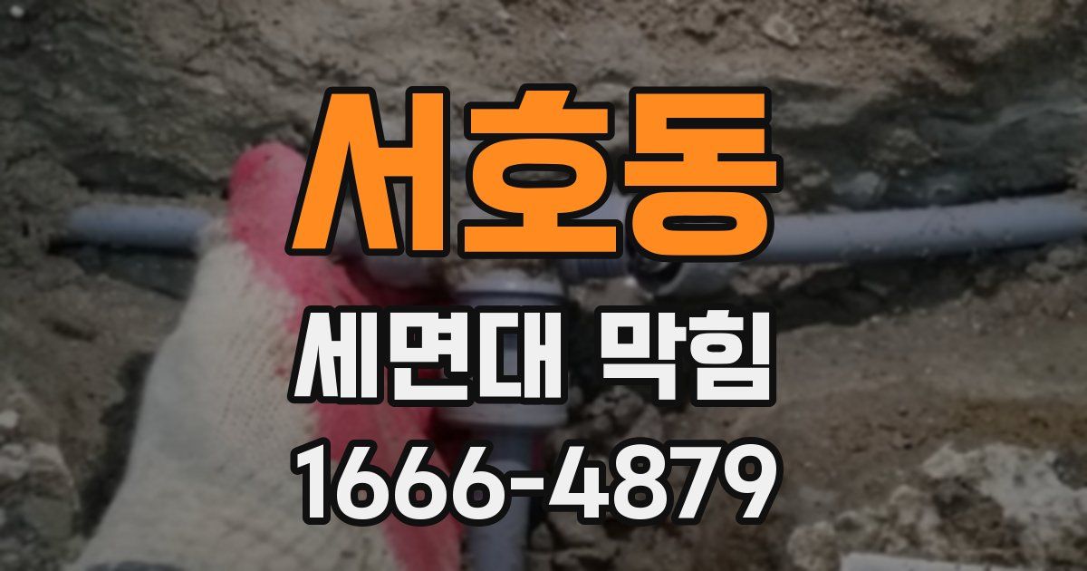 서호동 세면대 막힘