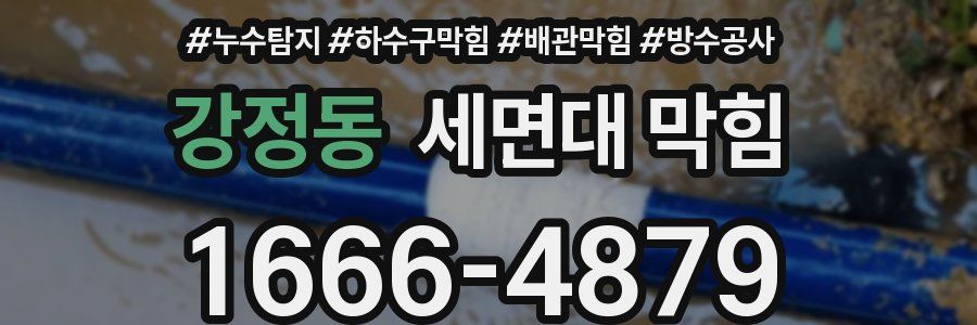 강정동 세면대 막힘