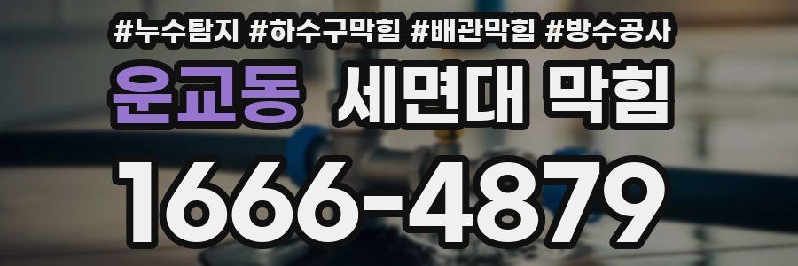 운교동 세면대 막힘