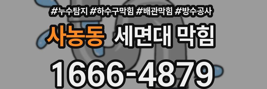 사농동 세면대 막힘