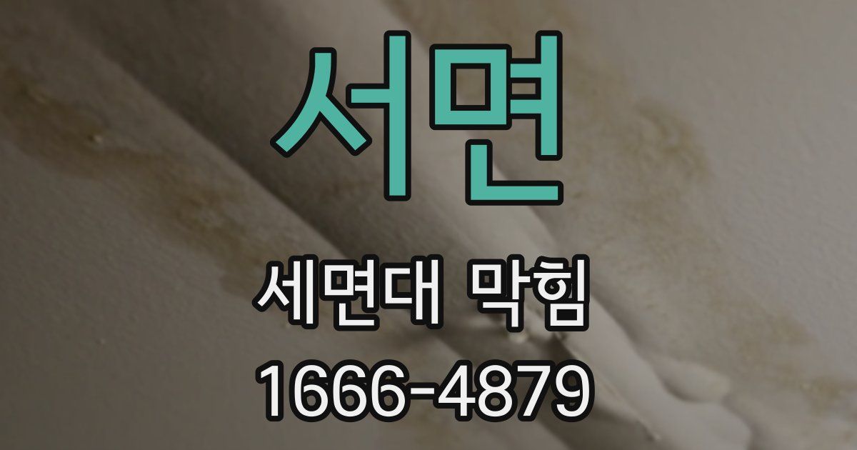 서면 세면대 막힘