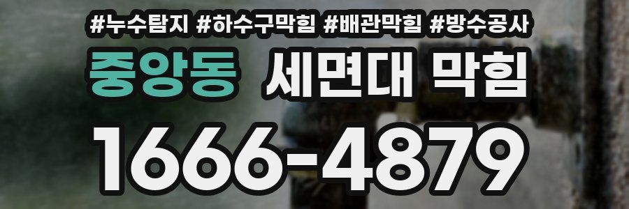 중앙동 세면대 막힘