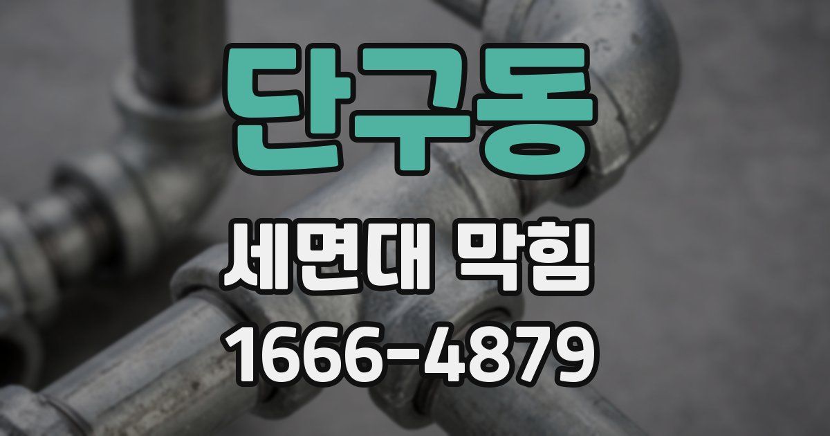 단구동 세면대 막힘