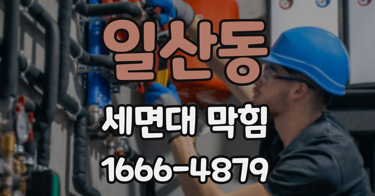 일산동 세면대 막힘