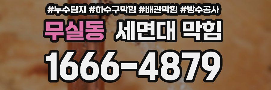 무실동 세면대 막힘