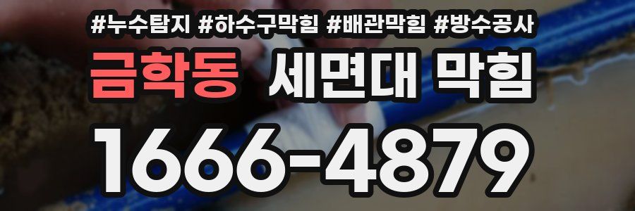 금학동 세면대 막힘