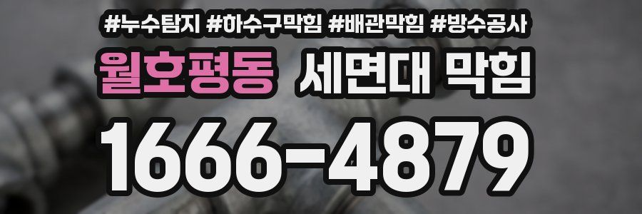 월호평동 세면대 막힘