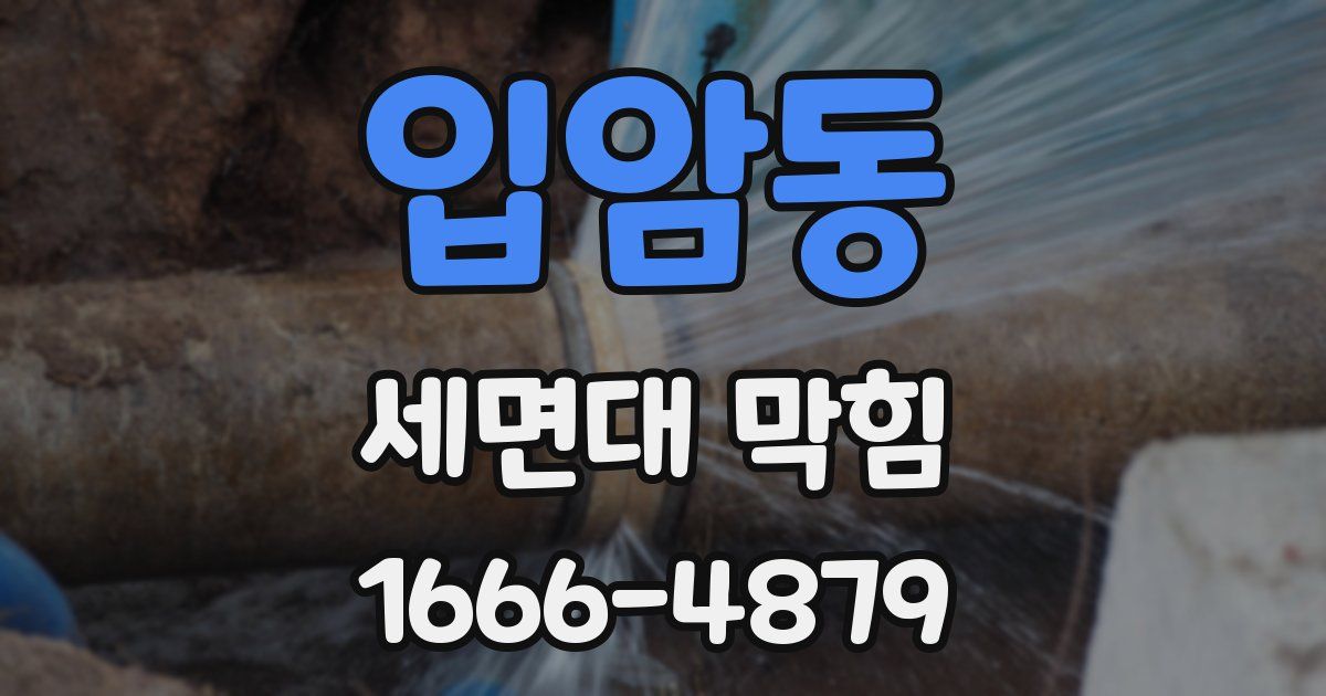 입암동 세면대 막힘