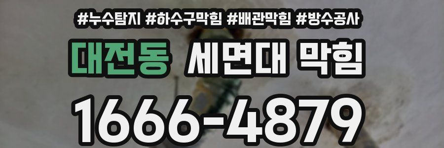 대전동 세면대 막힘