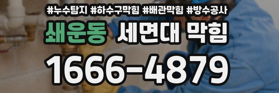 쇄운동 세면대 막힘