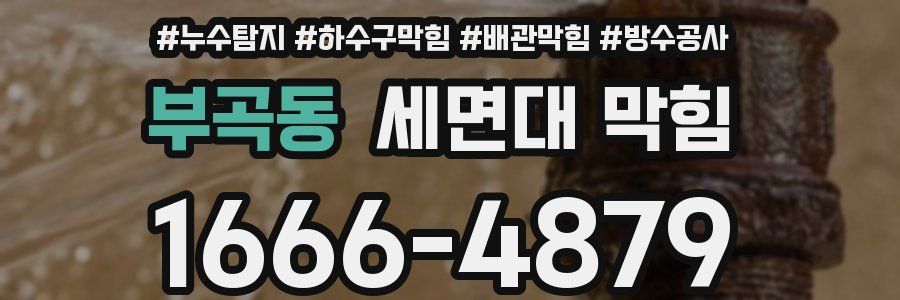 부곡동 세면대 막힘