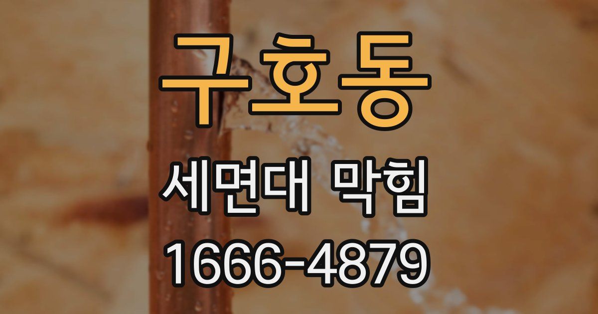구호동 세면대 막힘