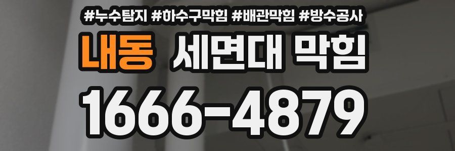 내동 세면대 막힘