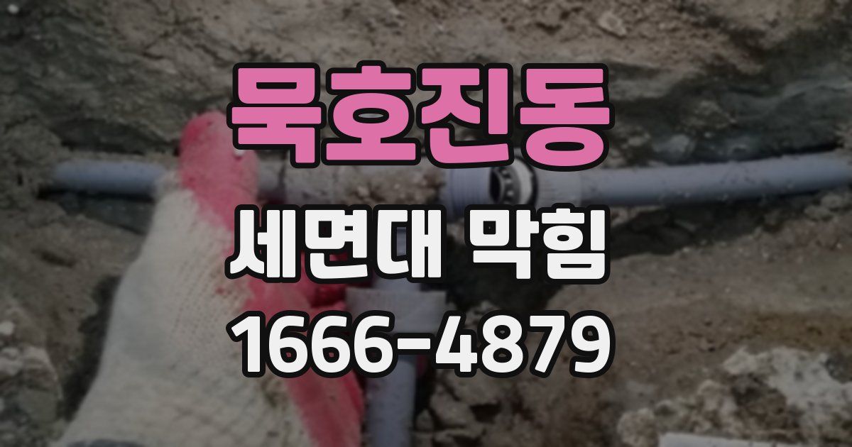 묵호진동 세면대 막힘