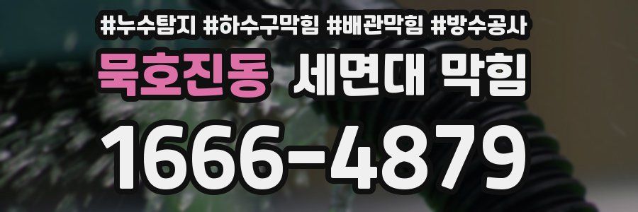 묵호진동 세면대 막힘