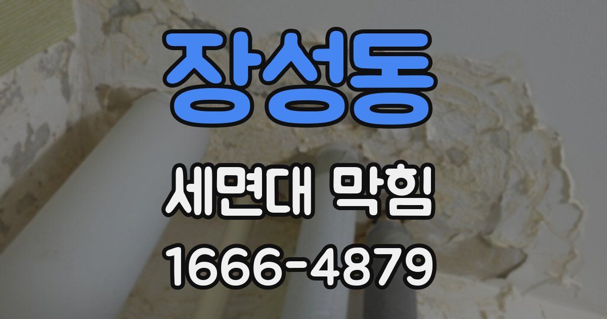 장성동 세면대 막힘