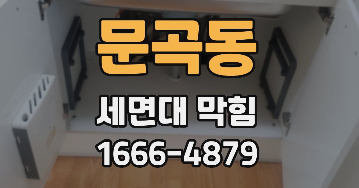 문곡동 세면대 막힘