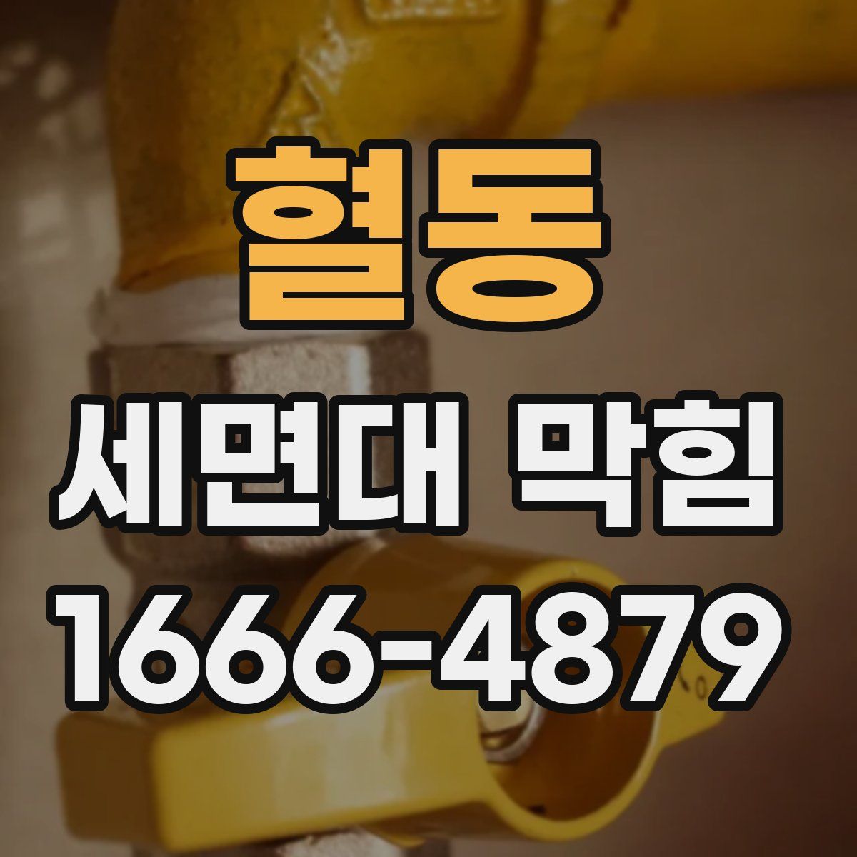 혈동 세면대 막힘