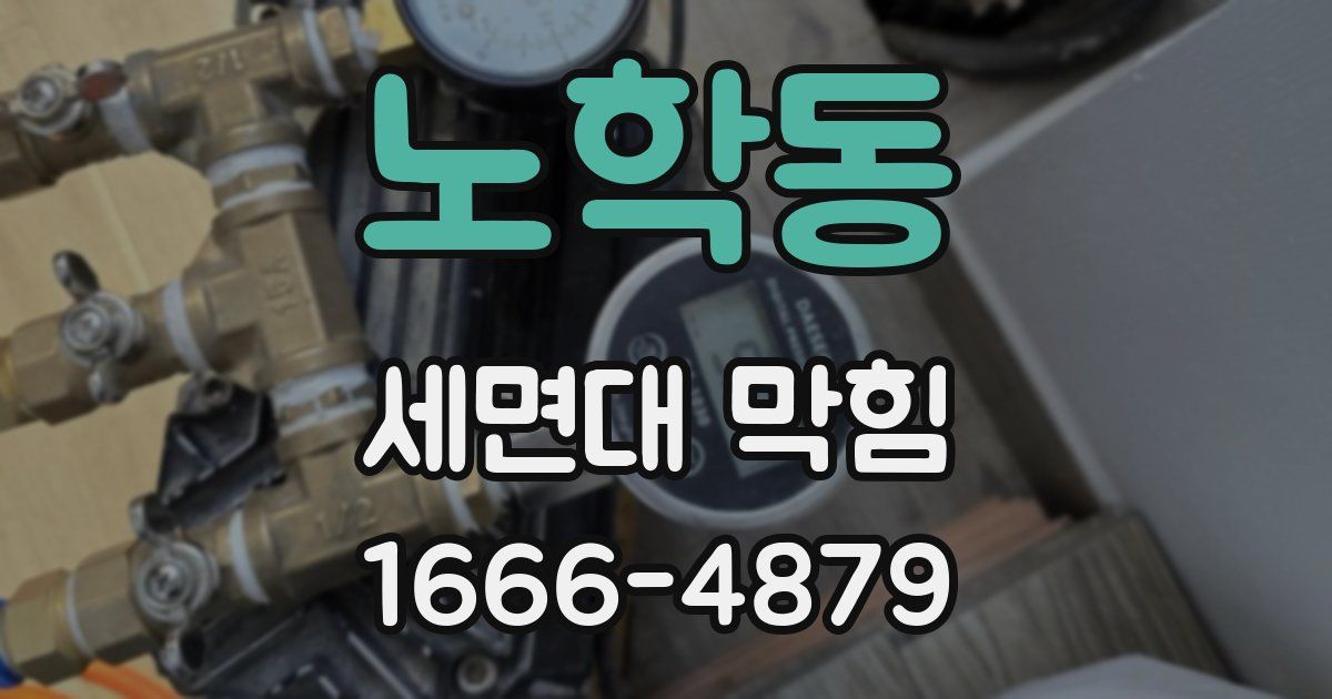 노학동 세면대 막힘