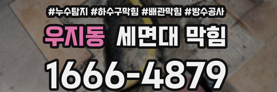 우지동 세면대 막힘
