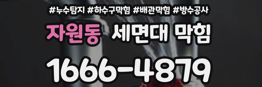 자원동 세면대 막힘