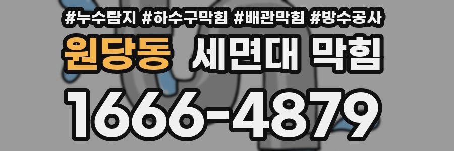 원당동 세면대 막힘