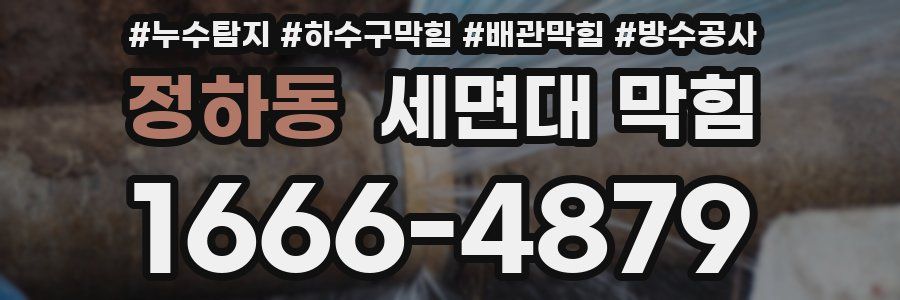 정하동 세면대 막힘