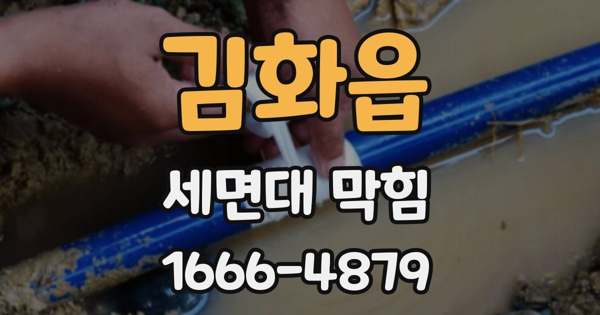 김화읍 세면대 막힘