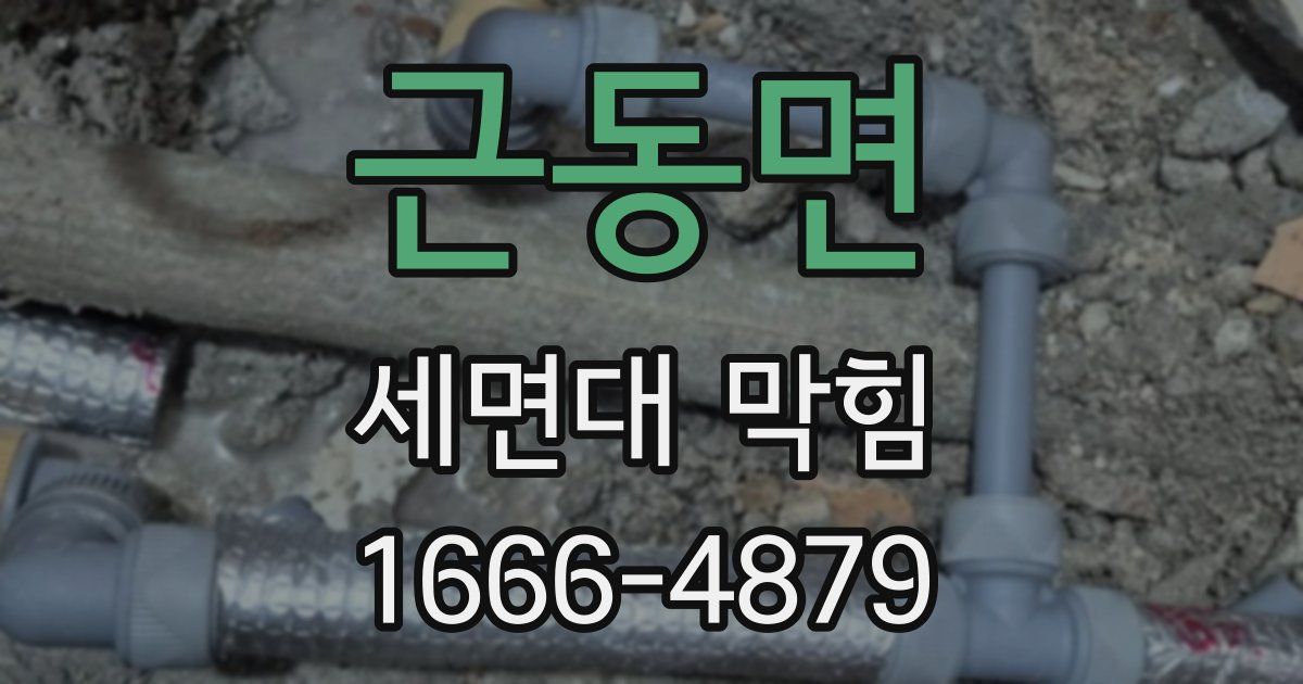 근동면 세면대 막힘