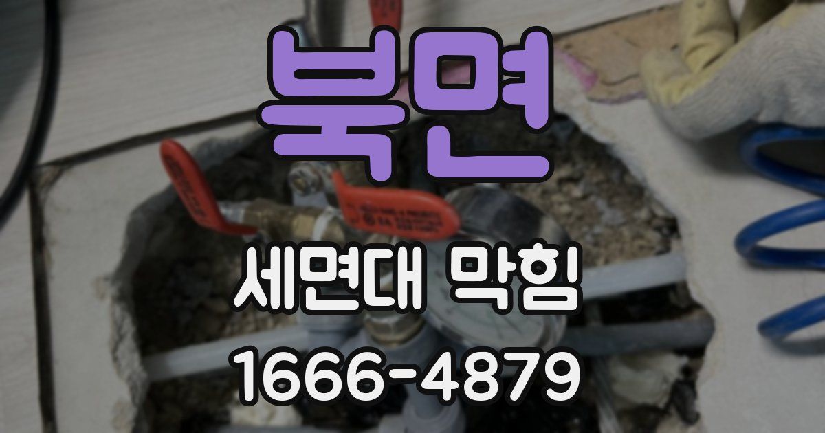 북면 세면대 막힘
