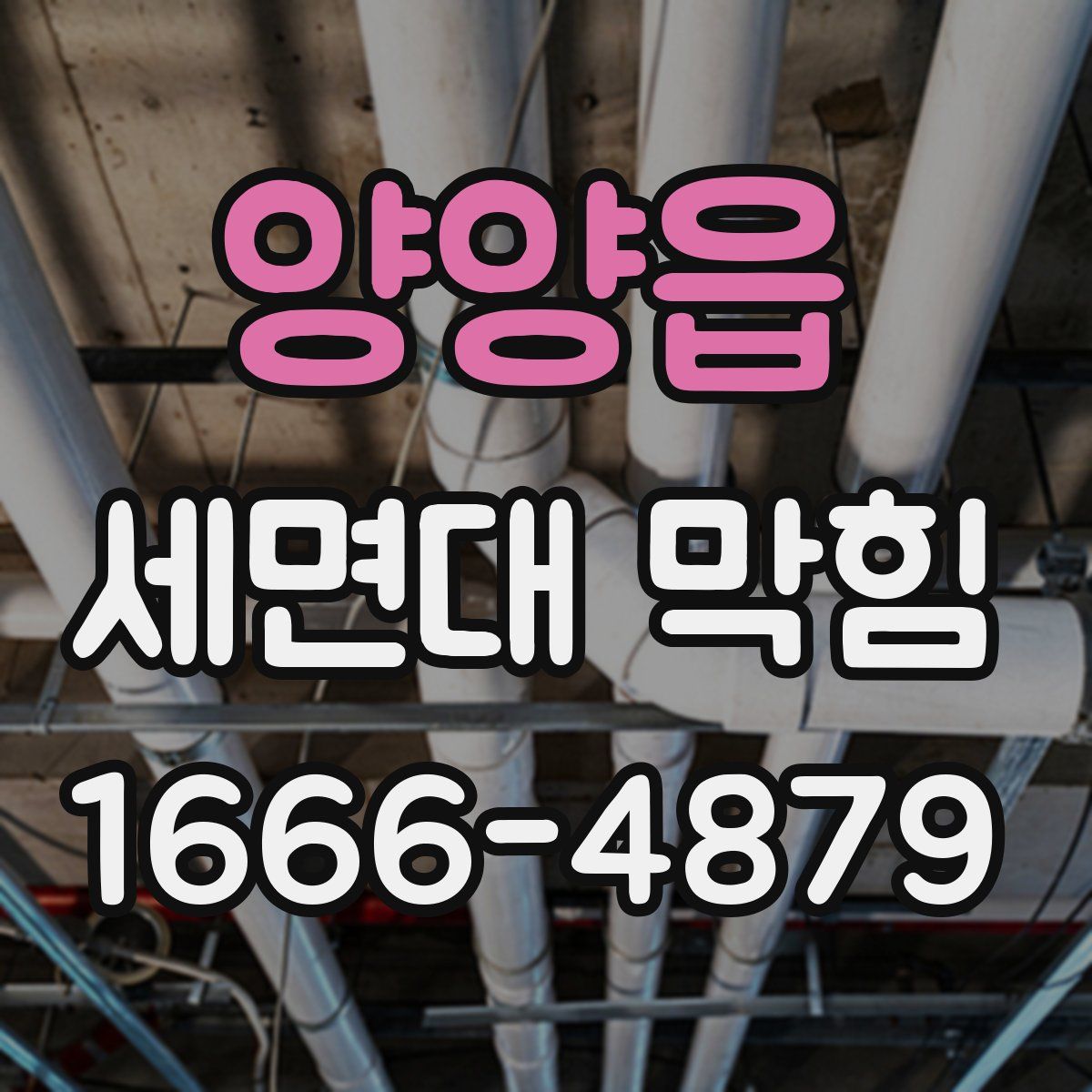 양양읍 세면대 막힘