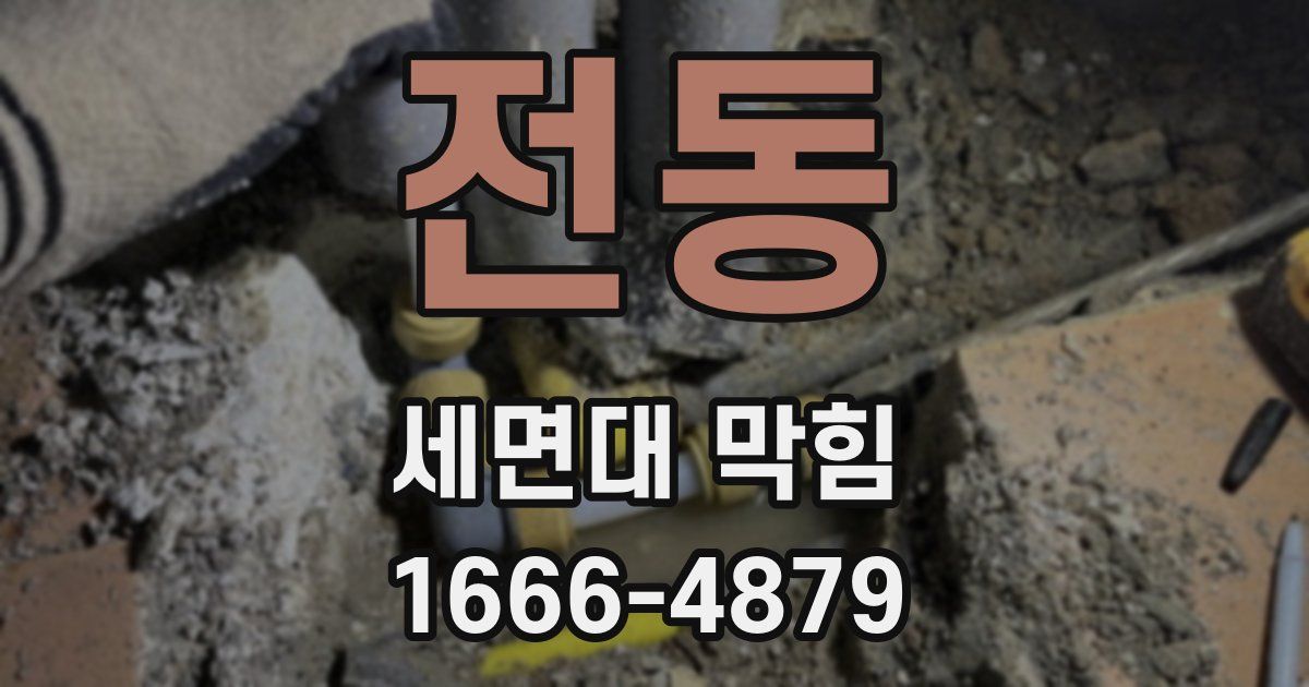 전동 세면대 막힘